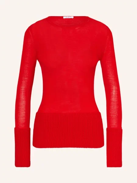 Alaïa Tričko S Dlouhým Rukávem červená