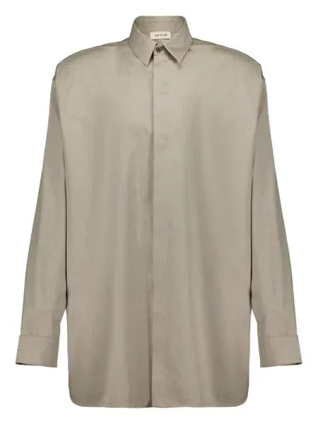 Cămașă Fear Of God Essentials din țesătură twill