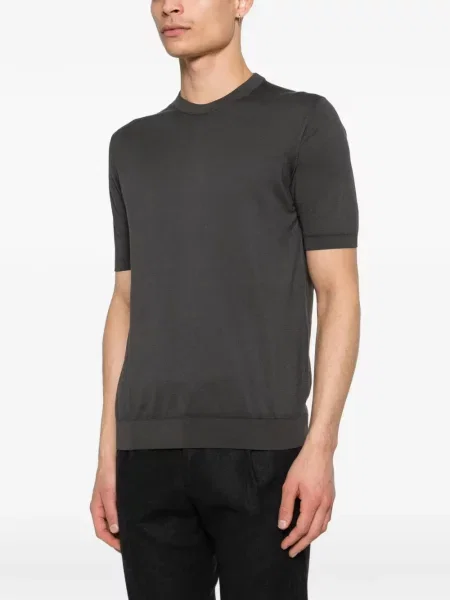 Tricou Fedeli scurt gri