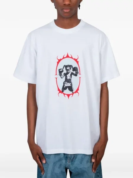 Tricou Patta cu imagine alb