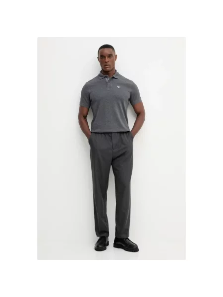 Koszulka polo Barbour szara