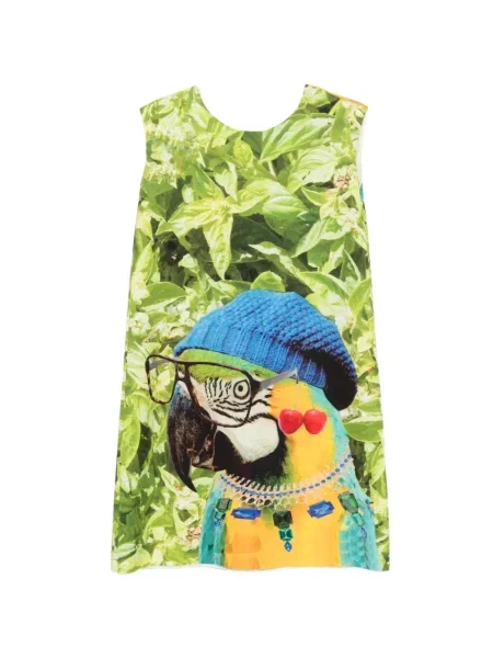 Rochie mini The Artistylist fără mâneci cu imagine verde