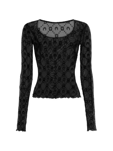 Koszulka Marine Serre z siateczką czarna