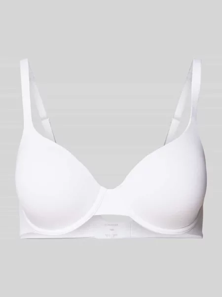 Biustonosz z zapięciem na haftkę model ‘Unique’ Schiesser biały