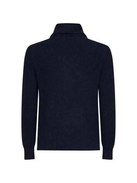 Gulerat cardigan Brunello Cucinelli albastru