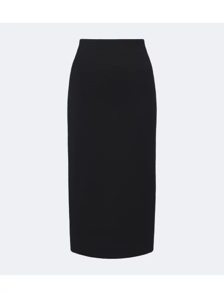 Fustă tip creion Max Mara de lână negru