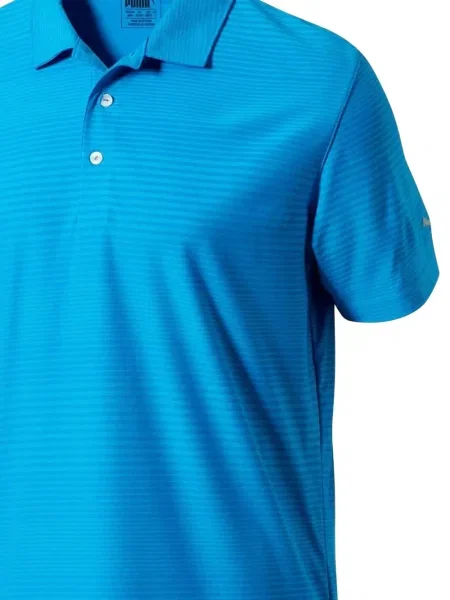 Tricou polo Puma cu dungi albastru