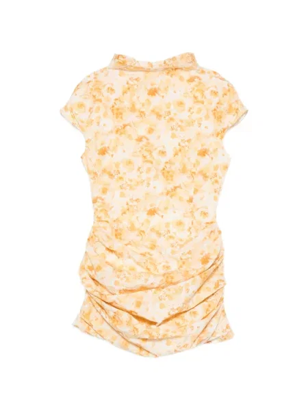 Rochie mini Magda Butrym cu model floral cu imagine galben