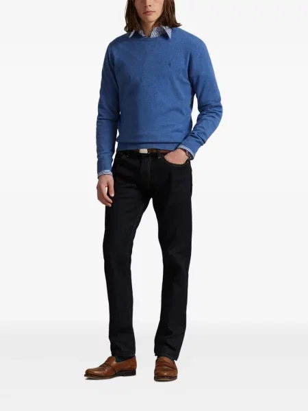 Ριγέ polo Polo Ralph Lauren με κουκούλα με αυτόγραφο λευκό