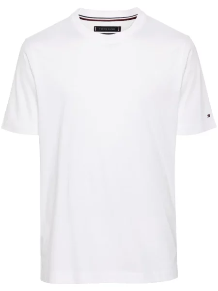 Tricou Tommy Hilfiger cu broderie alb