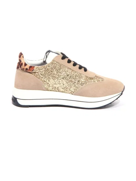 Sneakersy Moschino skórzane żółte