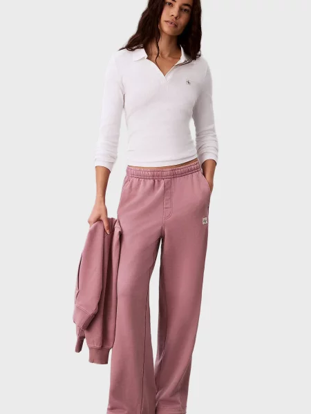Махровые спортивные штаны Calvin Klein розовые