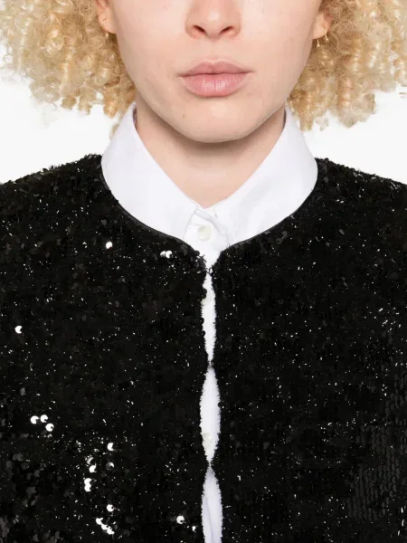 Geacă Iro cu paiete negru