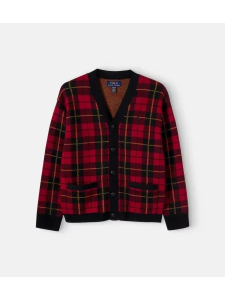Gyerek kardigán Polo Ralph Lauren piros