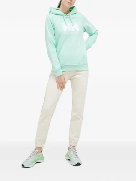 Hanorac cu glugă Helly Hansen cu imagine verde