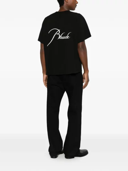 Tricou Rhude cu imagine negru