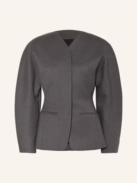 Jacquemus Blejzr La Veste Ovalo tmavě šedá