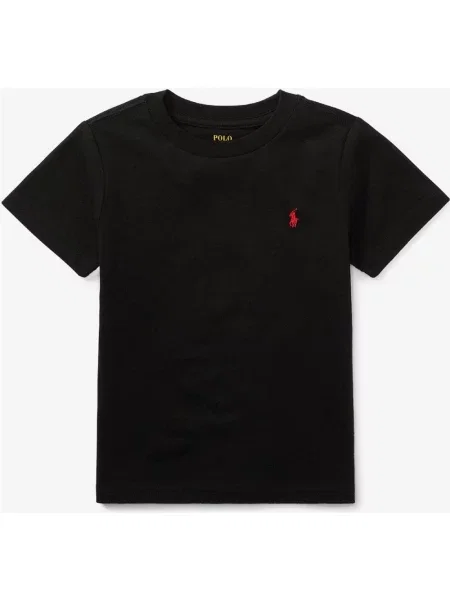Koszulka Ralph Lauren Cotton Jersey Crewneck dziecięce 5 czarny