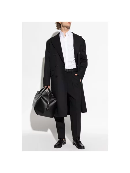 Spodnie Dsquared2 wełniane czarne