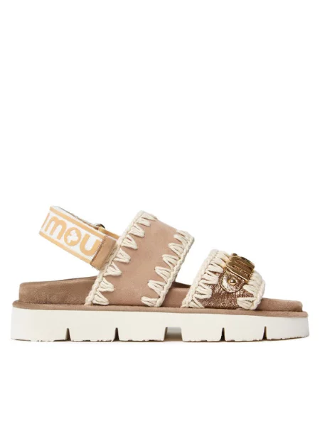 Босоножки Mou бежевые