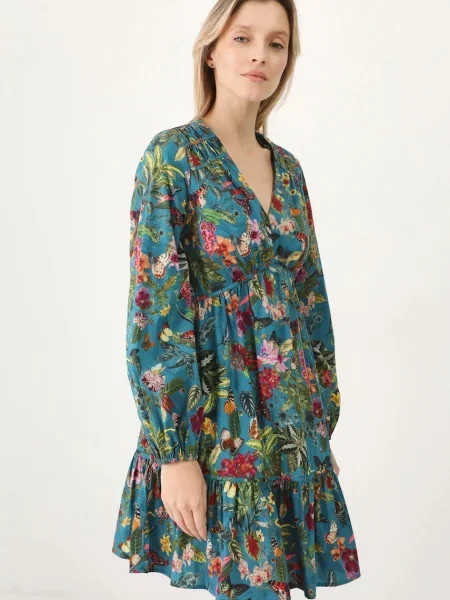 Рокля Medicine къса разкроена зелено