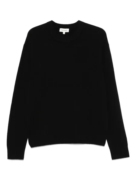 Pulover Frame din cașmir cu decolteu rotund negru