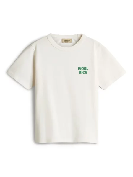 Koszulka dziecięca Woolrich biała