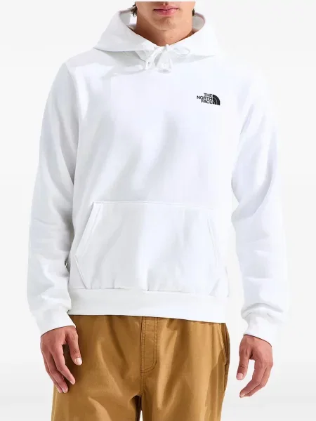 Hanorac cu glugă The North Face alb