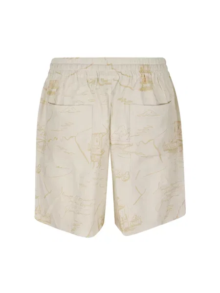 Lekkie szorty Maison Kitsune beżowe