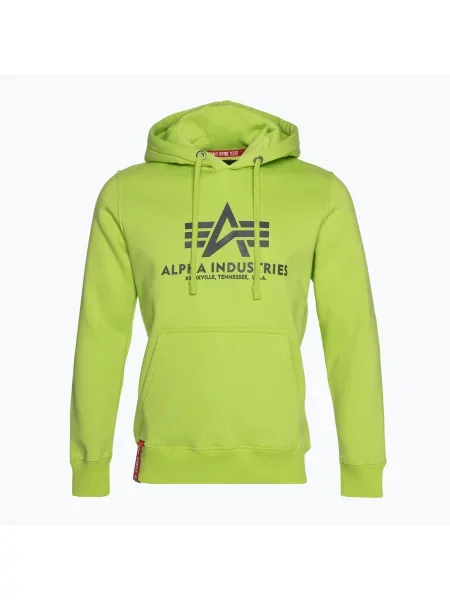 Férfi pulóver Alpha Industries Basic hornet green Basic zöld