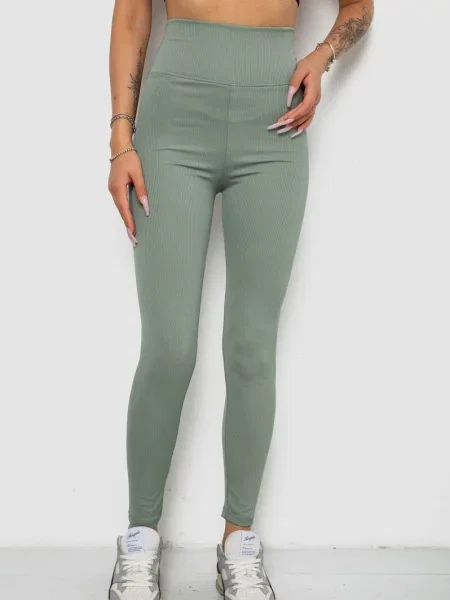 Легінси Ager оливковий бавовна/еластан