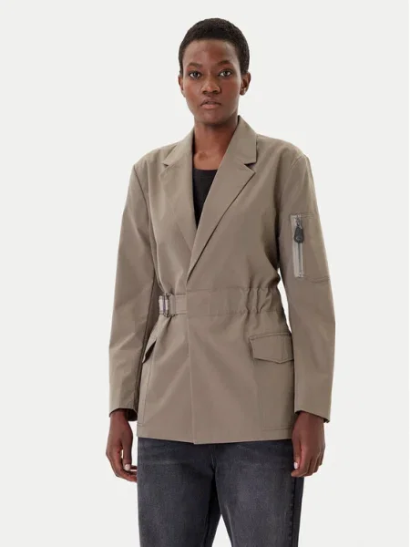 Сако G-Star с едно копче с изчистен дизайн зелено