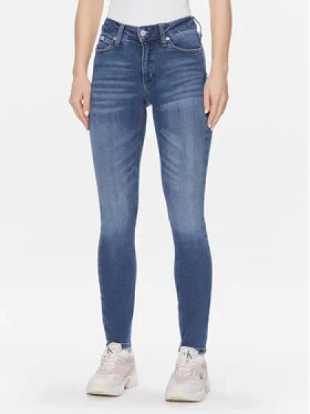 Calvin Klein Jeans Jeansy Skinny Fit modrá