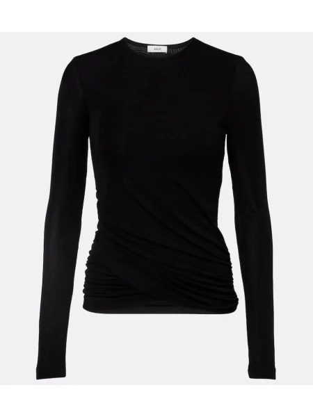 Drapované tričko Agolde čierna