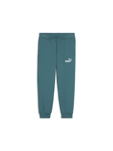 Dziecięce polarowe spodnie dresowe ESS z logo No. 1 PUMA szare