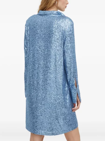 Odgovarati mini haljina Day Birger Et Mikkelsen sa šljokicama plava