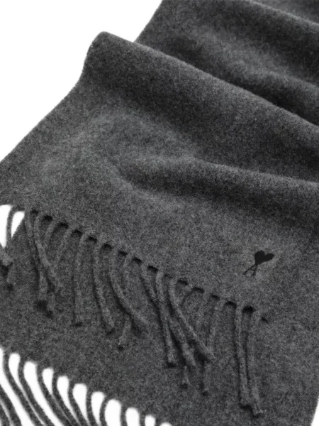 Fular Ami Paris cu broderie gri