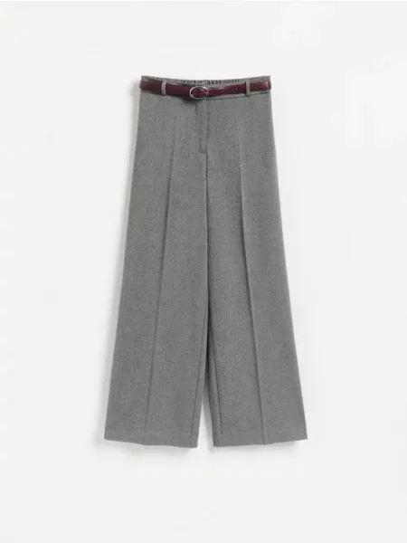 Reserved Pantaloni cu adaos de deschis gri