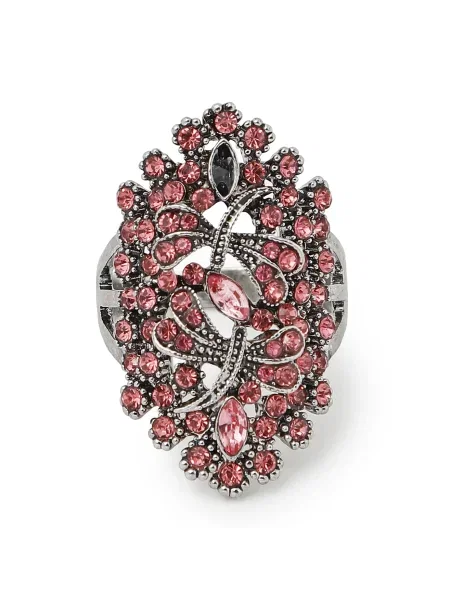 SOHI Prstan Oucia / srebrna rdeča