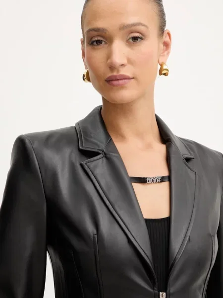 Піджак Versace Jeans Couture однобортний однотонний чорний