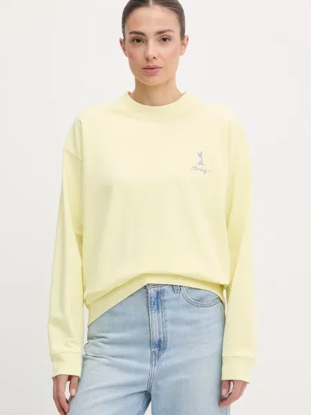 Hurley bluza CREW NEREIDA ISLAND żółta