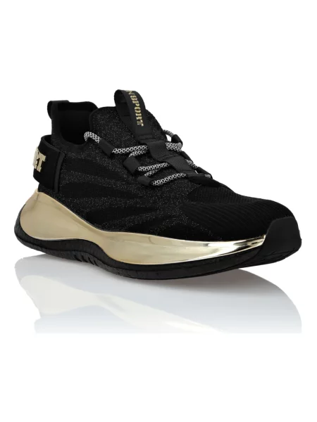 Sneakersy Plein Sport w tygrysie prążki czarne