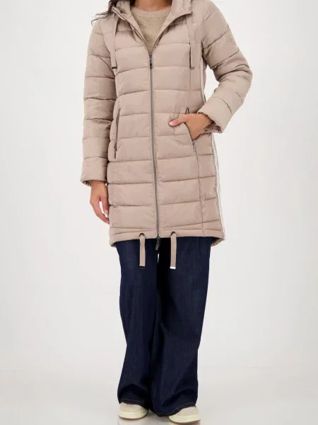 Monari Pikowany płaszcz Kobiety jednolity 44 beżowy