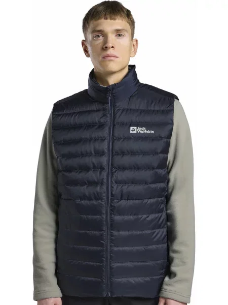 Жилет з утеплювачем Jack Wolfskin Pilvi down vest m rds темно-синій синій