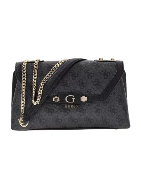 Guess Torebka Lindsey Czarny szara