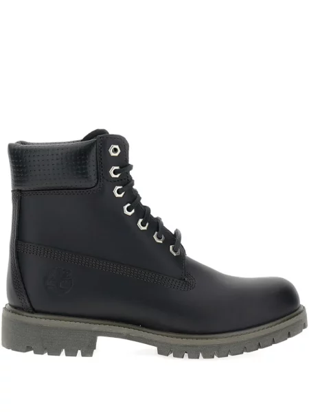 Botine Timberland cu șireturi din dantelă negru