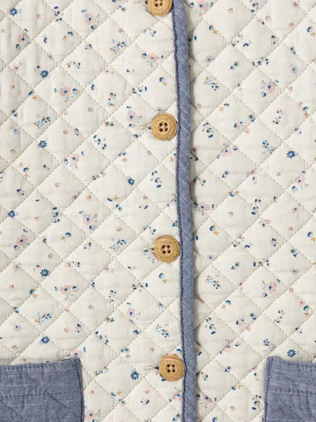 Levi's късо яке за деца с FLORAL AOP JACKET W DENIM бежово