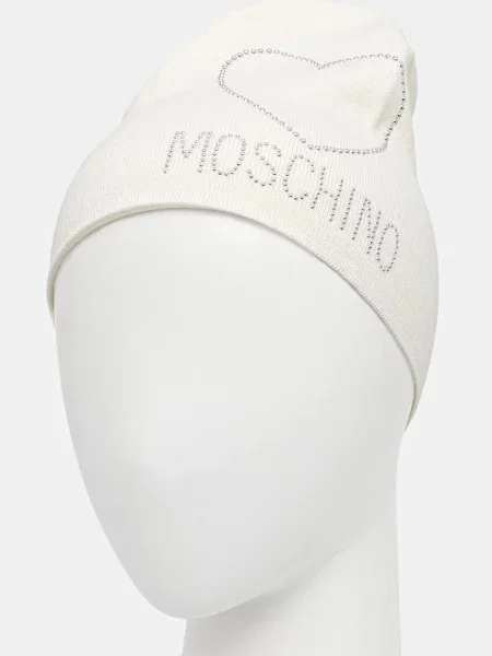 Moschino gyapjú sapka bézs