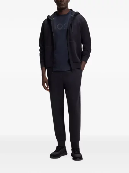 Pantaloni Boss alergare cu cordon negru