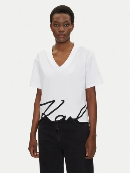 Karl Lagerfeld tricou din femei alb